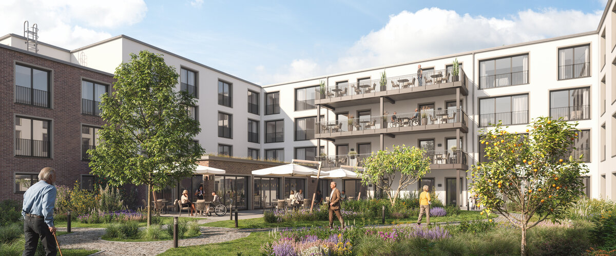 Visualisierung Seniorenresidenz Osterholz-Scharmbeck - Hofseite